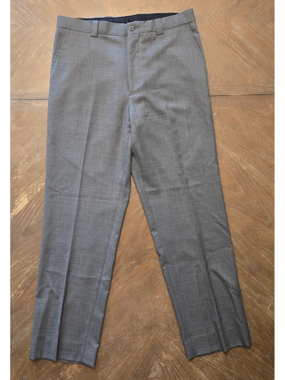 Ashworth Gray Flat-Front Golf Dress Pants 33 x 32